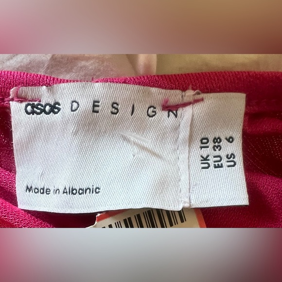 ASOS DESIGN halter tiered ruffle maxi dress size 6 - Picture 11 of 11